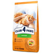 Сухий корм для котів Club 4 Paws з куркою 14 кг
