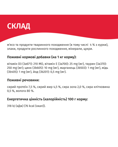 Вологий корм для котів Мяу курка в соусі 415 г