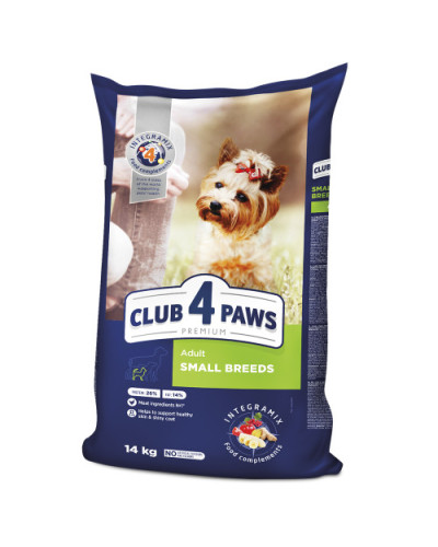 Сухий корм для собак малих порід Club 4 Paws з куркою 14 кг