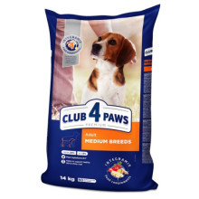 Сухой корм для собак средних пород Club 4 Paws 14 кг