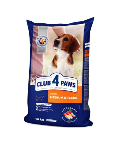 Сухий корм для собак середніх порід Club 4 Paws 14 кг