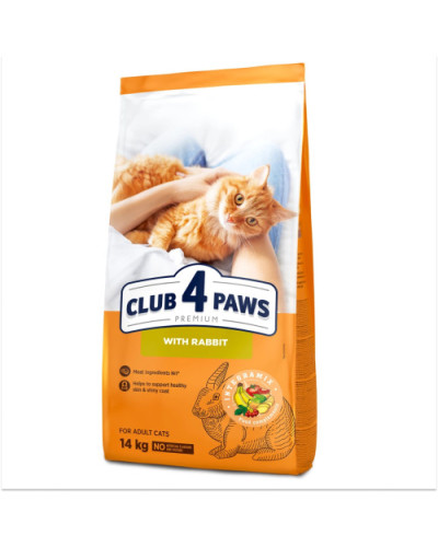 Сухий корм для котів Club 4 Paws with Rabbit із кроликом 14 кг