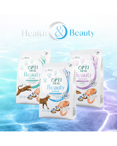 Сухий корм для котів OptiMeal Harmony Mild Calming Effect із морепродуктами 4 кг
