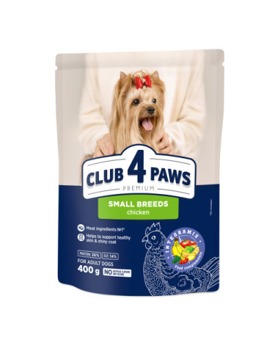 Сухий корм для собак малих порід Club 4 Paws 400 г