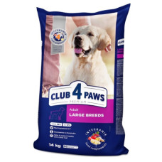 Сухий корм для собак великих порід Club 4 Paws з куркою 14 кг