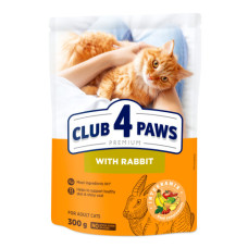 Сухий корм для котів Club 4 Paws with Rabbit з кроликом 300 г