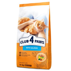 Сухий корм для котів Club 4 Paws з лососем 14 кг