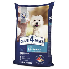 Сухий корм для собак малих порід Club 4 Paws з ягнятком та рисом 14 кг