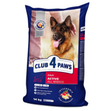 Сухий корм для активних собак Club 4 Paws з куркою 14 кг