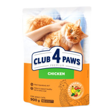 Сухий корм для котів Club 4 Paws з куркою 900 г