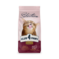 Сухий корм для котів Club 4 Paws Selection з індичкою та овочами 1.5 кг
