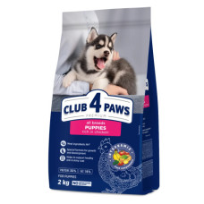 Сухий корм для цуценят всіх порід Club 4 Paws з куркою 2 кг