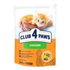 Сухий корм для кошенят Club 4 Paws з куркою 300 г