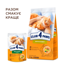 Вологий корм для котів Club 4 Paws з качкою у соусі 85 г