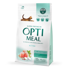 Сухой корм для котят Optimeal Kitten с курицей 700 г