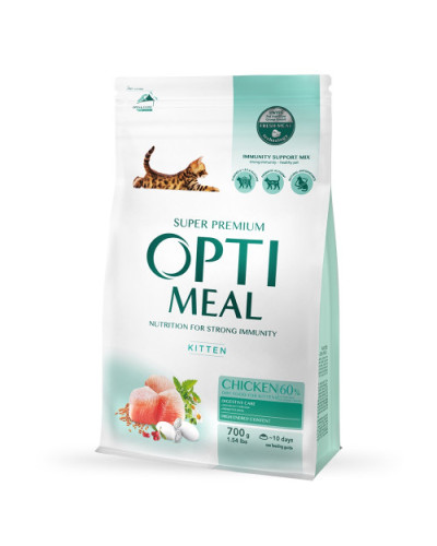 Сухий корм для кошенят Optimeal Kitten з куркою 700 г