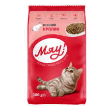 Сухий корм для котів Мяу з кроликом 300 г