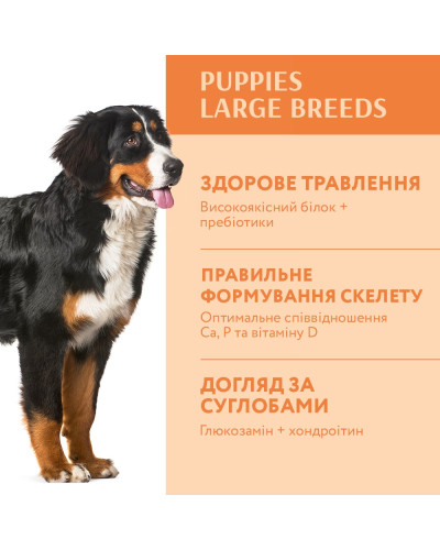 Сухий корм для цуценят великих порід OptiMeal Maxi Puppy з індичкою 12 кг