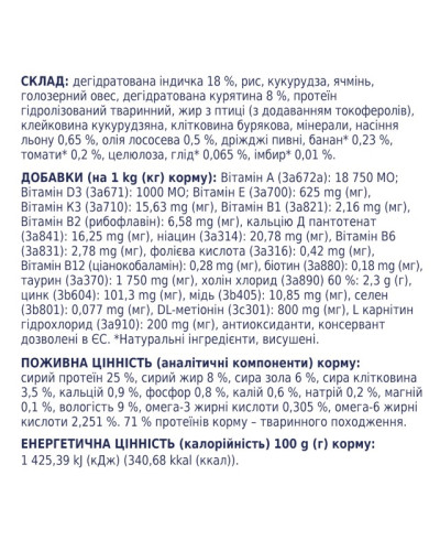 Сухий корм для собак малих порід Club 4 Paws контроль ваги з індичкою 5 кг