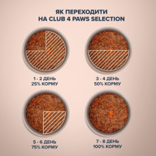 Вологий корм для котів Club 4 Paws Selection з телятиною та овочами в желе 80 г