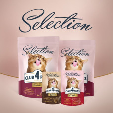Влажный корм для котов Club 4 Paws Premium полоски с говядиной в крем супе из брокколи 85 г