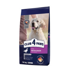 Сухий корм для собак великих порід Club 4 Paws з качкою 14 кг