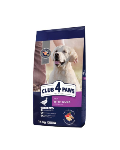 Сухий корм для собак великих порід Club 4 Paws з качкою 14 кг