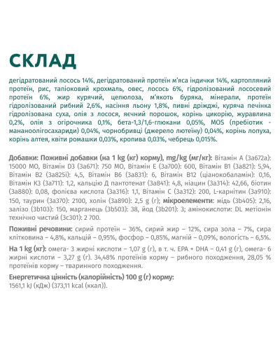Сухий корм для стерилізованих котів OptiMeal Sterilised із лососем 10 кг