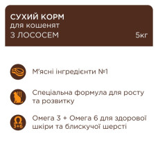 Сухий корм для кошенят Club 4 Paws з лососем 5 кг