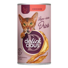 Вологий корм для котів Delickcious Напій з куркою 140 г