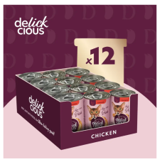 Вологий корм для котів Delickcious Напій з куркою 140 г