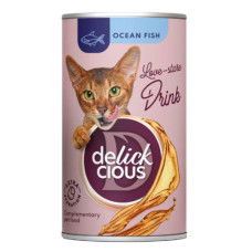 Вологий корм для котів Delickcious Напій з океанічною рибою 140 г