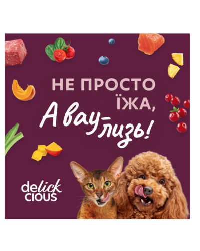 Вологий корм для котів Delickcious Напій з океанічною рибою 140 г