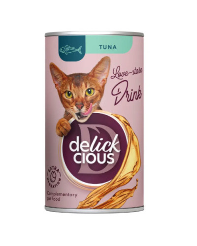 Вологий корм для котів Delickcious Напій з тунцем 140 г