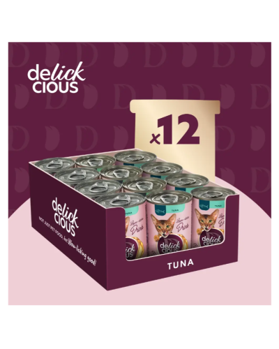 Вологий корм для котів Delickcious Напій з тунцем 140 г