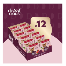 Суп для котов Delickcious с мясом курицы, томатами и шпинатом 80 г