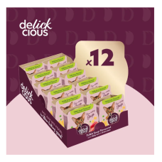 Суп для котів Delickcious з тунцем, кукурудзою та зеленим горошком 80 г