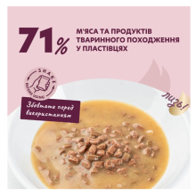 Влажный корм для собак Delickcious с индейкой и тропическими фруктами в сливочном соусе 80 г