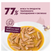 Влажный корм для котов Delickcious кусочки с уткой и тыквой в крем-супе 85 г