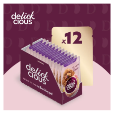Вологий корм для собак Delickcious з індичкою та сиром у крем-супі 85 г
