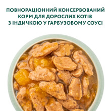 Влажный корм для котов OptiMeal Adult с индейкой в тыквенном соусе 85 г