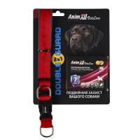 AnimAll VetLine Double Guard комплект ошейник с противопаразитарной лентой, 25 мм, 400 - 500 мм, красный (40/X/X) шт