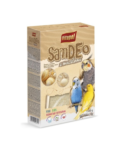 ВИТАПУЛ ПЕСОК д/птицы с ракушками 1,5кг 2081 ( 7 шт упак)