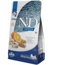Сухой корм для собак  мелких пород Farmina N&D Low Grain Ocean ADULT MINI с треской и апельсином 800 gr 36582