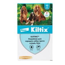 Нашийник від бліх та кліщів для собак Kiltix (Кілтікс) Bayer, середній  (48см)