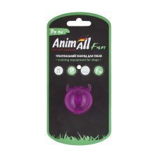 AnimAll Fun м'яч чортик з пищалкою 45 мм фіолетовий