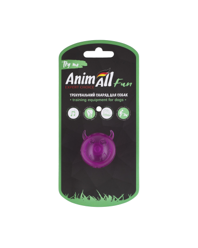 AnimAll Fun мяч чертик с пищалкой 45 мм фиолетовый