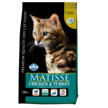 Сухой корм для кошек Farmina MATISSE CHICKEN & TURKEY с курицей и индейкой 1,5 кг 32089