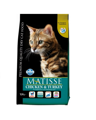 Сухой корм для кошек Farmina MATISSE CHICKEN & TURKEY с курицей и индейкой 1,5 кг 32089