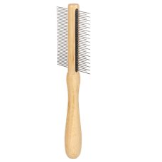 Flamingo 523068 Гребінець BAMBOO двосторонній для собак, зубів 30/19шт|21х7см
